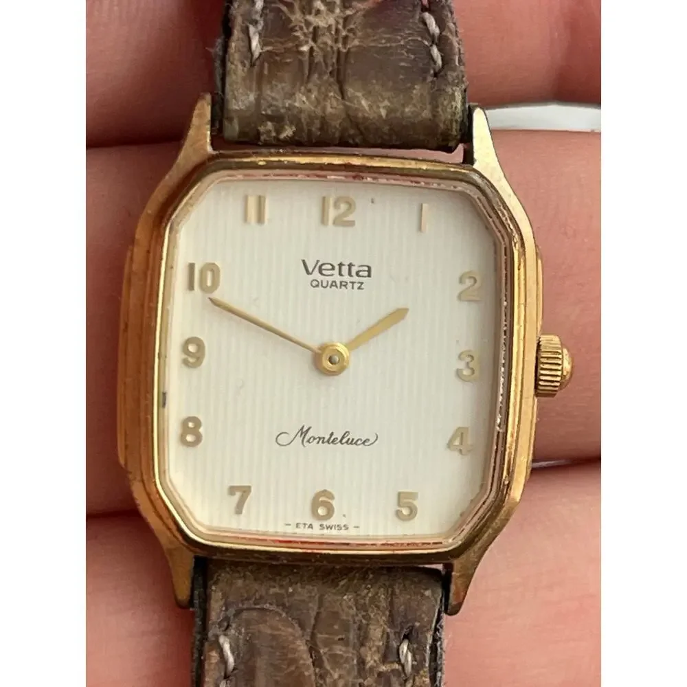 Vetta Monteluce 5907.29 Swiss ETA Quartz Men’s Gold Tone Dress Watch